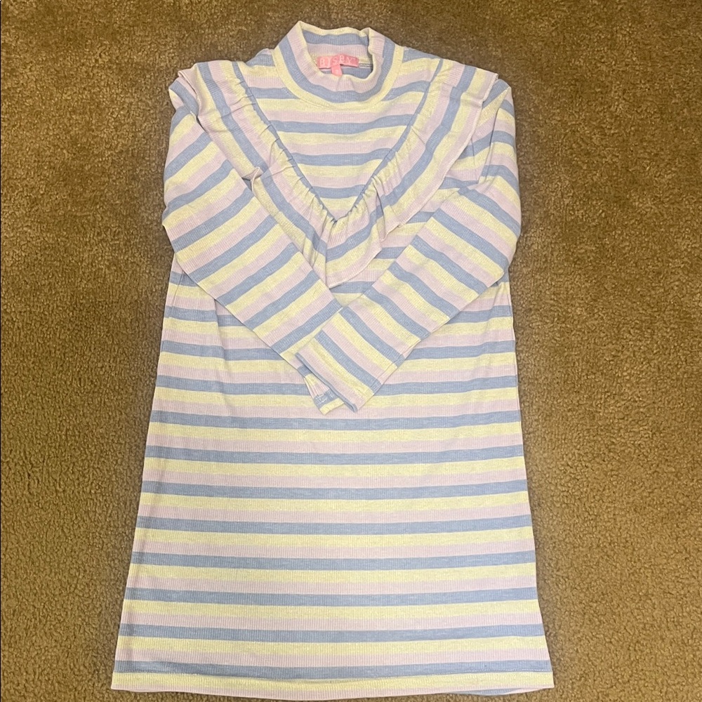 Adorable Bisby Kids purple and blue fall dress